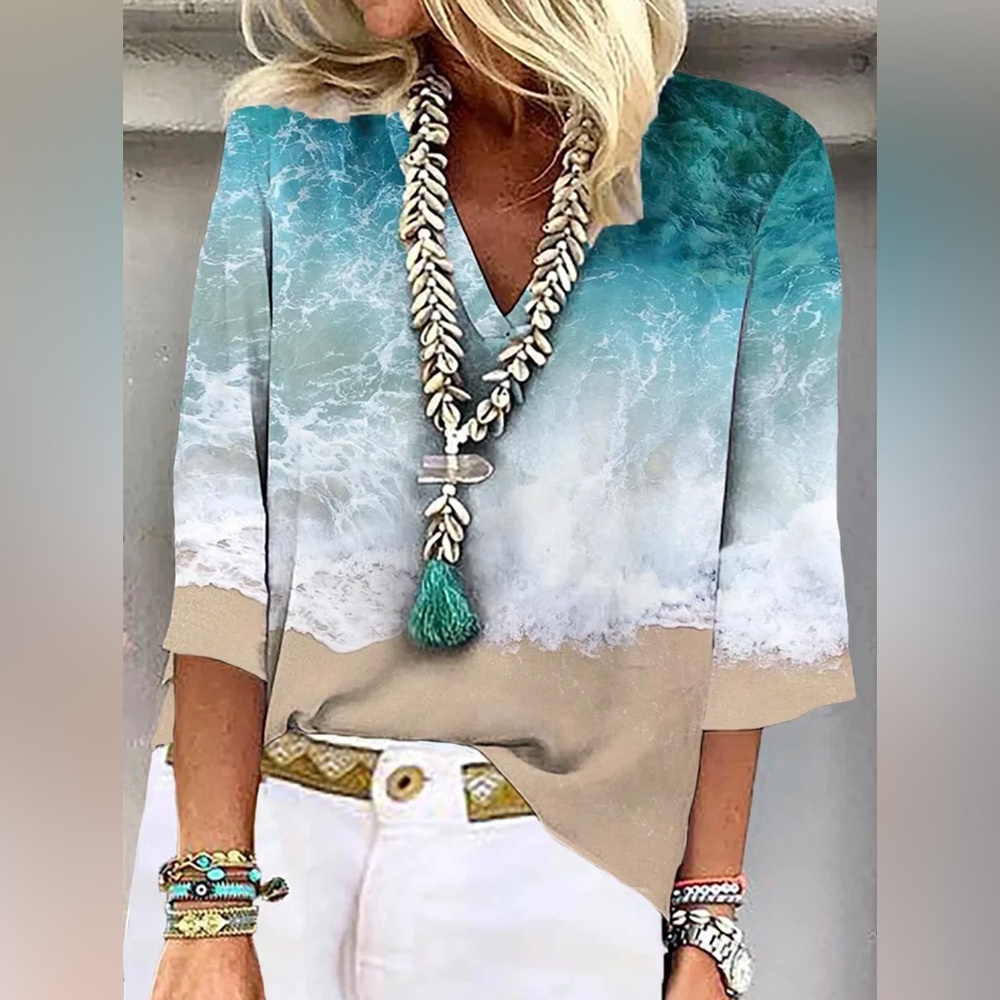 Brand new Noracora Seashore top. Size 2X.